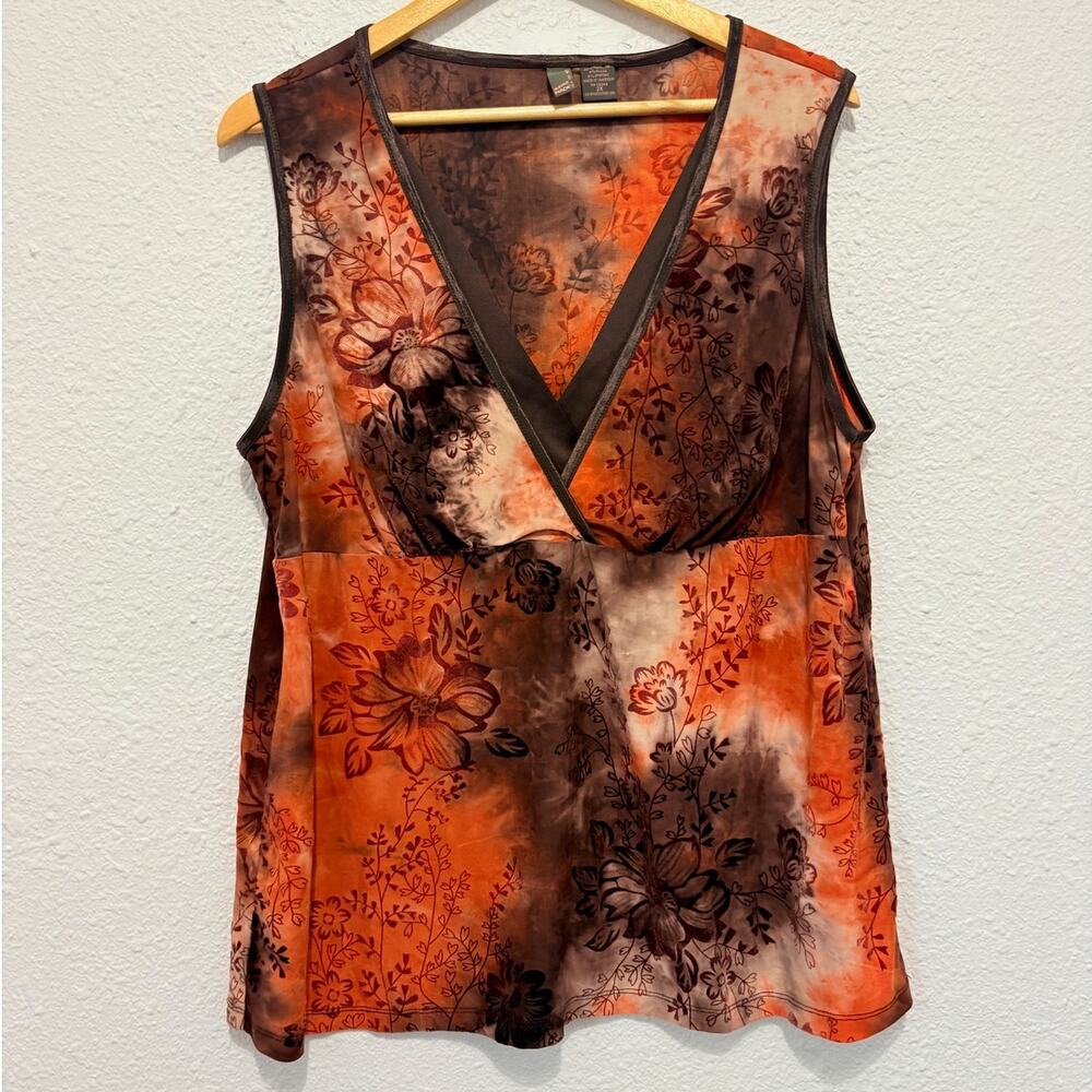 y2k fairy top babydoll whimsygoth fall orange brown euro feminine vintage floral